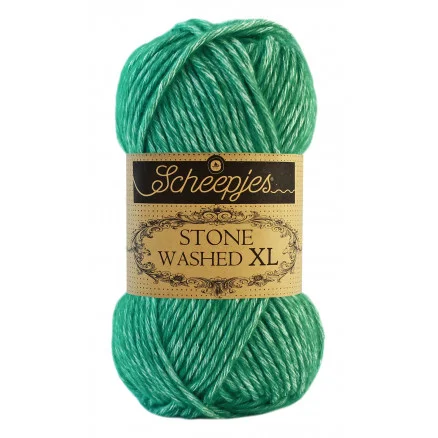 Scheepjes Stone Washed XL Garn Mix 865 Malachite Fynd