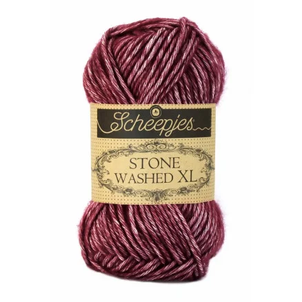 Scheepjes Stone Washed XL Garn Mix 850 Garnet Nyhet