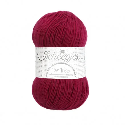 Lägg i varukorgen Scheepjes Our Tribe Garn Unicolor 877 Raspberry Radiance