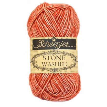Scheepjes Stone Washed Garn Mix 816 Coral Snabb frakt