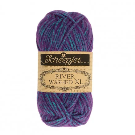 Fri frakt Scheepjes River Washed XL Garn Mix 989 Yarra