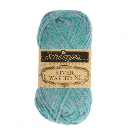 Scheepjes River Washed XL Garn Mix 990 Wheaton Kampanjpris