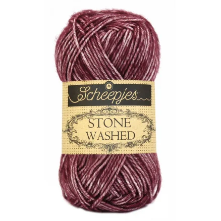 Scheepjes Stone Washed Garn Mix 810 Garnet Köp online