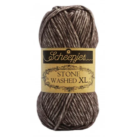 Sista chansen Scheepjes Stone Washed XL Garn Mix 869 Obsidian