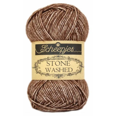 Scheepjes Stone Washed Garn Mix 822 Brown Agate Billigare