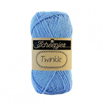Beställ idag Scheepjes Twinkle Garn Glimmer 917 Blå
