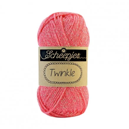 Scheepjes Twinkle Garn Glimmer 929 Korall Premium