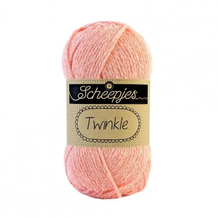 Snabb frakt Scheepjes Twinkle Garn Glimmer 937 Persika