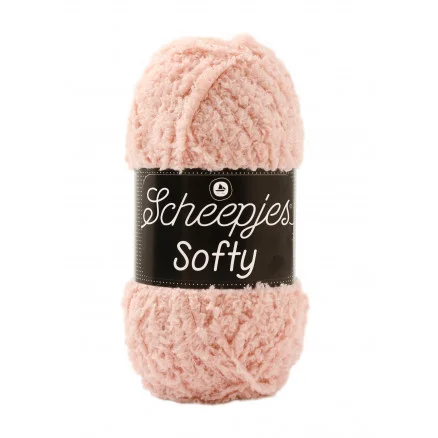 Scheepjes Softy Garn Unicolor 486 Dammig Rosa Rabatter