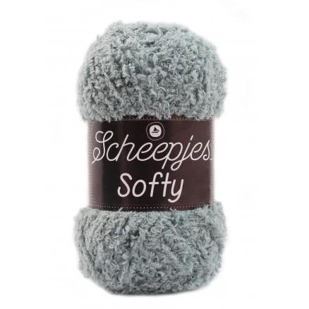 Scheepjes Softy Garn Unicolor 477 Grå Snabb leverans