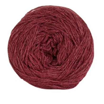 Lågt pris Hjertegarn Organic Trio Garn 5016 Vinröd