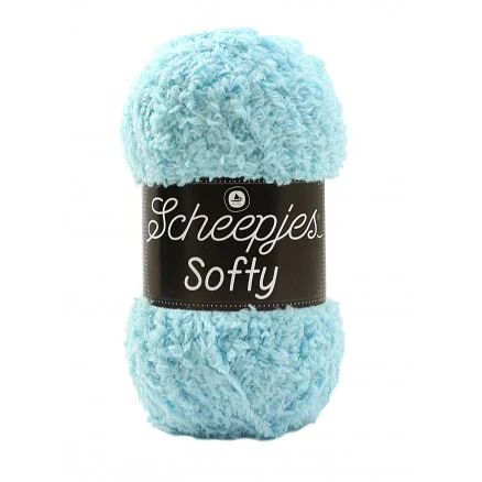Erbjudande Scheepjes Softy Garn Unicolor 495 Turkos