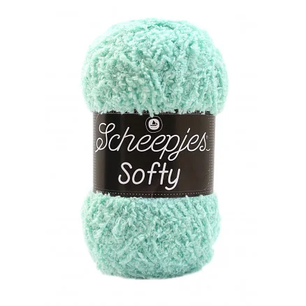Utförsäljning Scheepjes Softy Garn Unicolor 491 Mint
