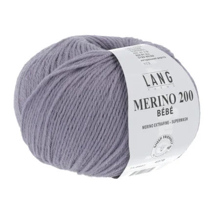 Long Yarns Merino 200 Bebe Garn 407 Lila Lägg i varukorgen