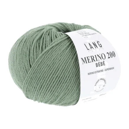 Lang Yarns Merino 200 Bebe Garn 416 Agave Trygg betalning