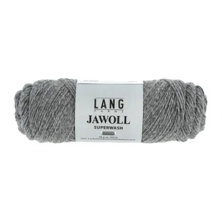 Lang Yarns Garn Jawoll 03 Mörk Grå Melange I lager