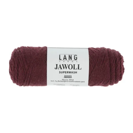 Beställ idag Lang Yarns Jawoll Garn 84 Bordeaux