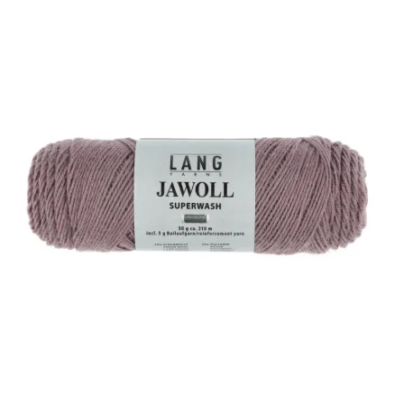 Fri frakt Lang Yarns Garn Jawoll 348 Mörk Gammelrosa
