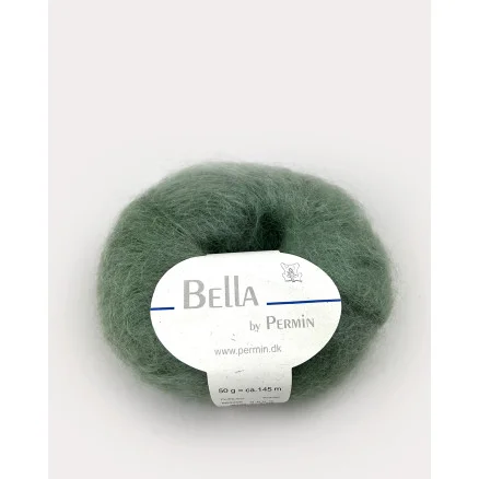 Permin Bella Mohair Garn 69 Dammgrön Reapris