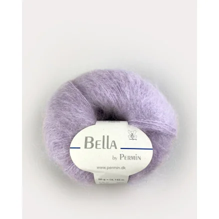 Nedsatt pris Permin Bella Mohair Garn 73 Skir Violett