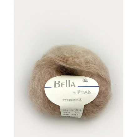 Endast idag Permin Bella Mohair Garn 67 Ljus Kamel