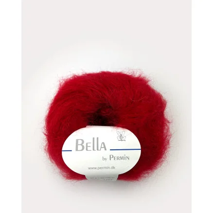 Erbjudandepris Permin Bella Mohair Garn 77 Röd