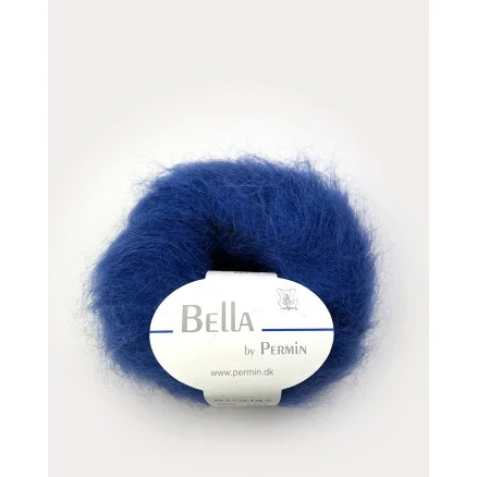 Expressleverans Permin Bella Mohair Garn 78 Kungsblå