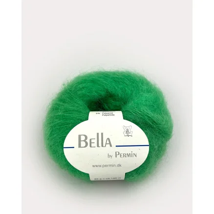 Fynd Permin Bella Mohair Garn 76 Sportsgrön