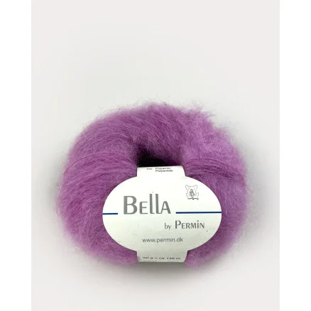 Handla nu Permin Bella Mohair Garn 90 Mullbär