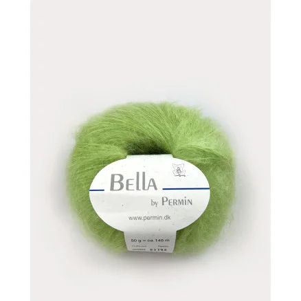 Kampanj Permin Bella Mohair Garn 82 Ljusgrön