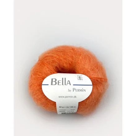 Kampanjpris Permin Bella Mohair Garn 66 Ljusorange