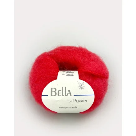 Sista chansen Permin Bella Mohair Garn 62 Mörk Korall