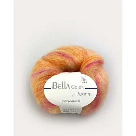 Permin Bella Color Garn 72 Orange/Rosa/Syren Begränsat antal