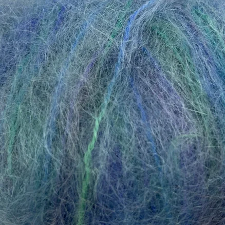 Permin Bella Mohair Garn 54 Lila/Grön/Blå Expressleverans
