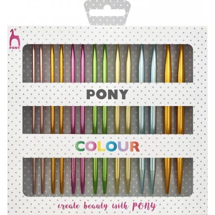 Bästa pris Pony Colour Ändstickorset 3-7mm 60-100cm – 7 storlekar