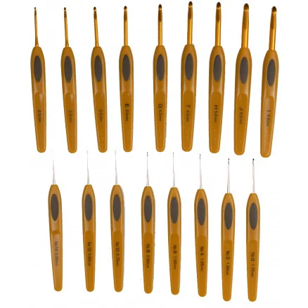 Clover Soft Touch Virknål Set Plast 13,5 cm 0,5 – 6mm 17 storlekar Begränsat antal