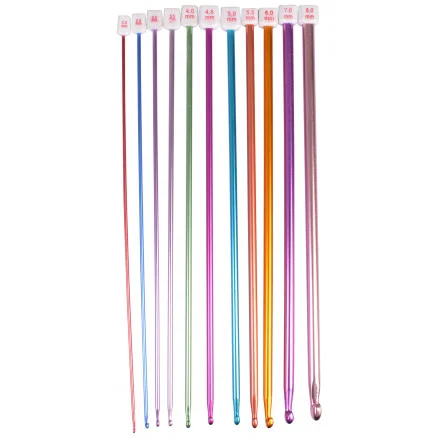 Nedsatt pris Infinity Hearts Jumperstickorset Aluminium 2-8 mm 27 cm – 11 storlekar