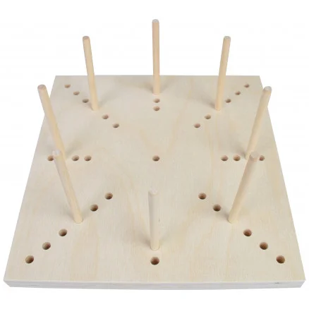 fromWOOD Blocking Board i Trä 41 hål 20x20x1,5cm Köp online