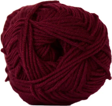 Hjertegarn Merino Cotton – fv 1726 Vinröd Köp nu