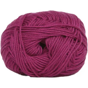 Hjertegarn Diamond Cotton – merceriserad bomull – fv 4657 Mörk Pink Säker betalning