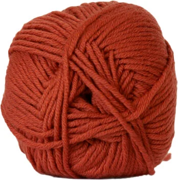 Extra rabatt Hjertegarn Merino Cotton – fv 1343 Rust Röd