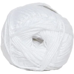 Outlet Hjertegarn Diamond Cotton – merceriserad bomull – fv 100 Vit