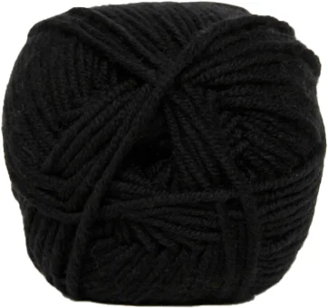 Snabb leverans Hjertegarn Merino Cotton – fv 500 Svart