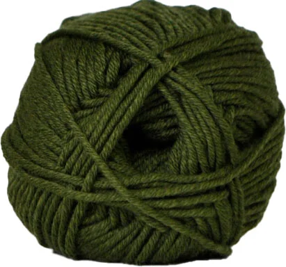 Nyhet Hjertegarn Merino Cotton – fv 1285 Armygrön