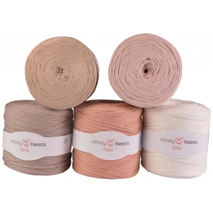 Begränsad tid Infinity Hearts Dahlia Trikågarn 16 Beige Nyanser – 1 st