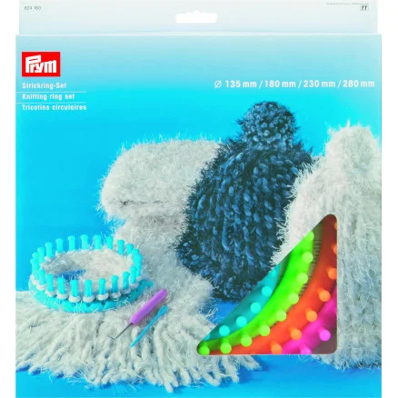 risnedsättning Prym Påtringeset / Knitting ring set – 4 storlekar inkl. nål och krok
