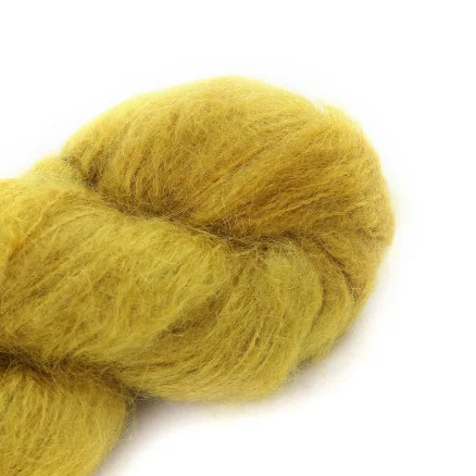 Kampanj Cowgirlblues Fluffy Mohair Unicolor Senap
