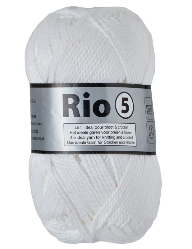 Nyhet Rio 5 Merceriserad Bomulls garn Lammy Yarn Fv 844