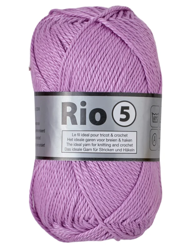 Billigare Rio 5 Merceriserad Bomulls garn Lammy Yarn Fv 740