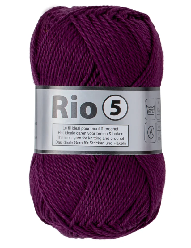 Rio 5 Merceriserad Bomulls garn Lammy Yarn Fv 858 Kampanj